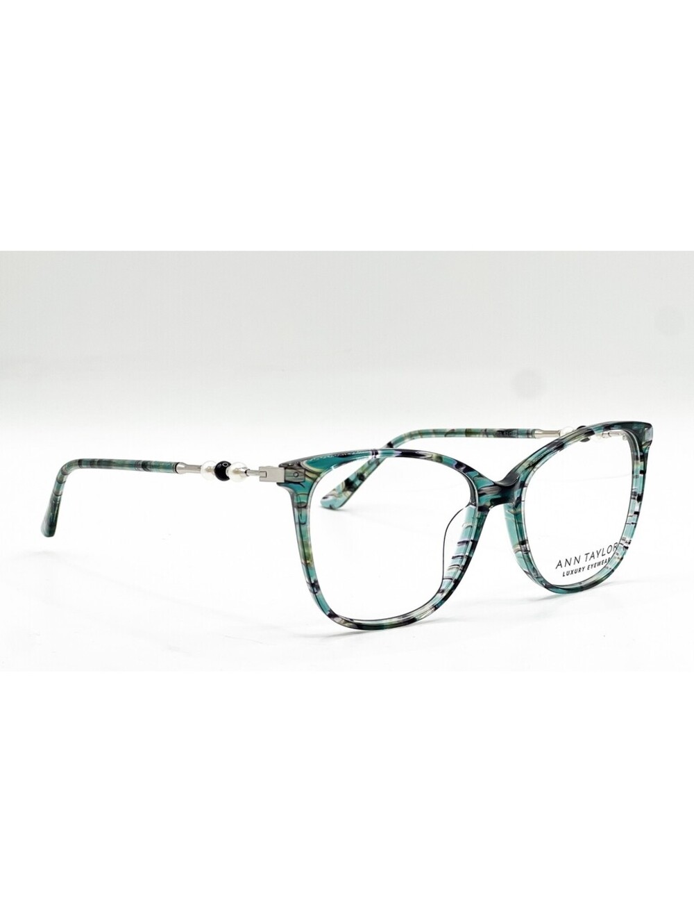 Ann Taylor At021 C02 Emerald Horn Authentic Eyeglasses 52-15-135 - Picture 4 of 5